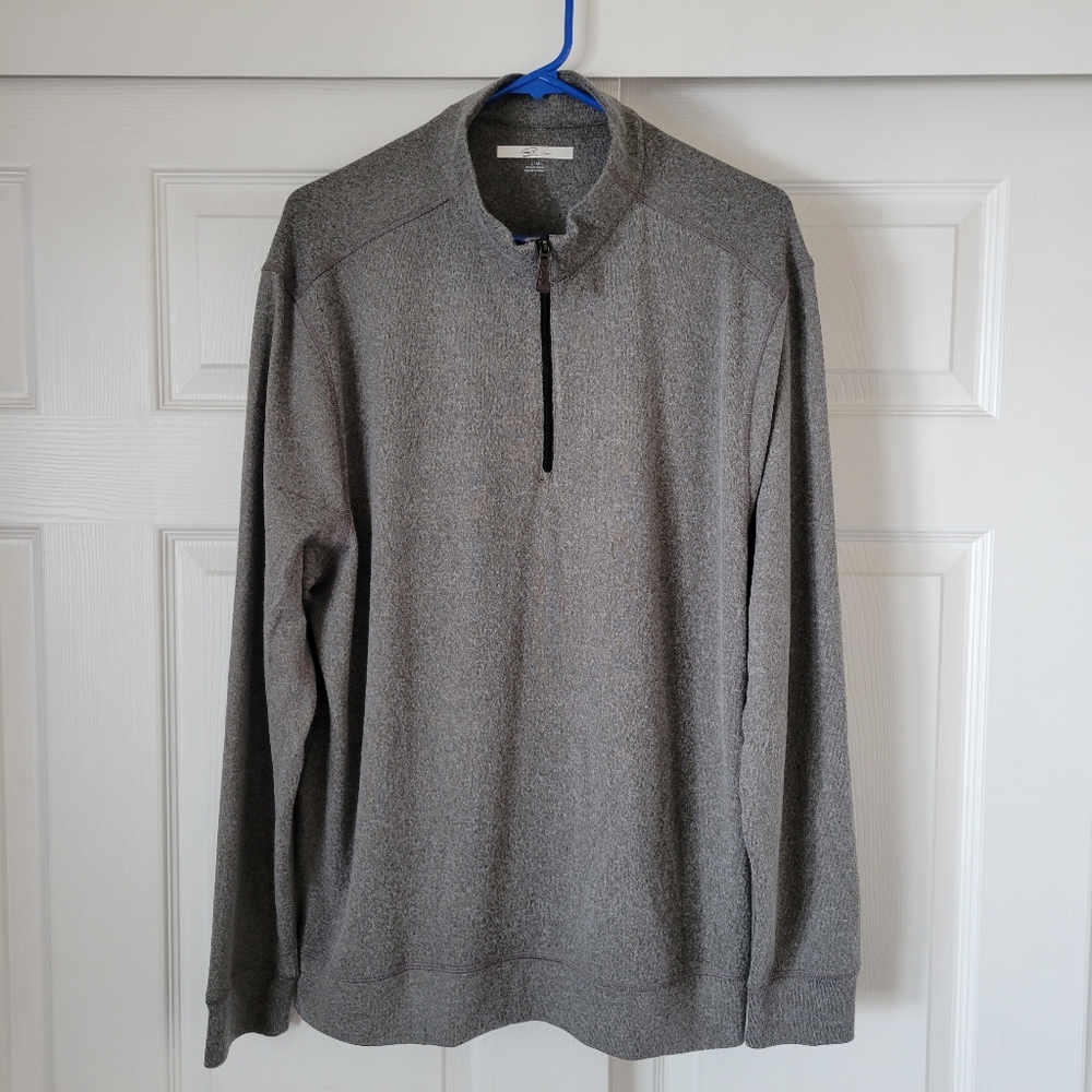Greg Norman Men’s Quarter Zip Gray Pullover Size XL